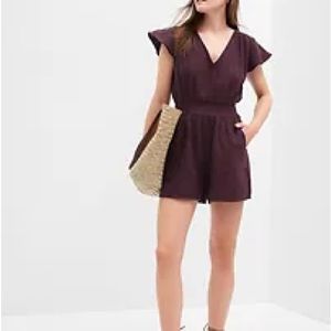 Gap Factory Gauze v neck romper